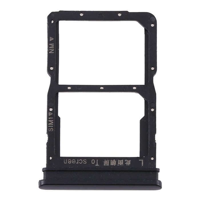 SIM Card Tray + NM Card Tray for Huawei P Smart 2020 (Black)