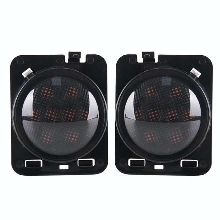 2 PCS 8W DC 12V Car SUV Refit LED Wheel Eyebrow Turn Signal for Jeep Wrangler JK 07-17, Specifica...
