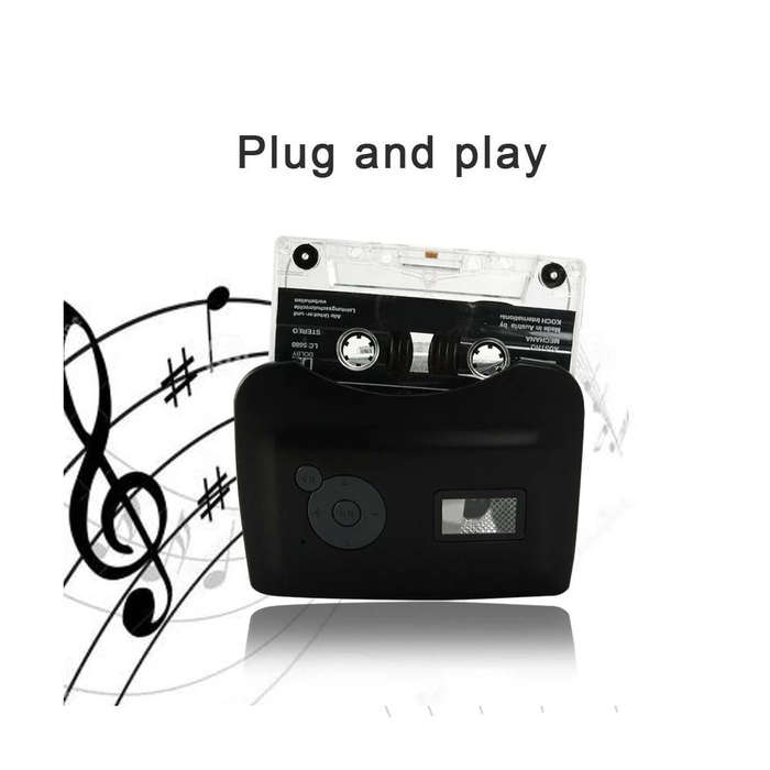 Ezcap 230 Cassette Tape to MP3 Converter Capture Audio Music Player(Black)