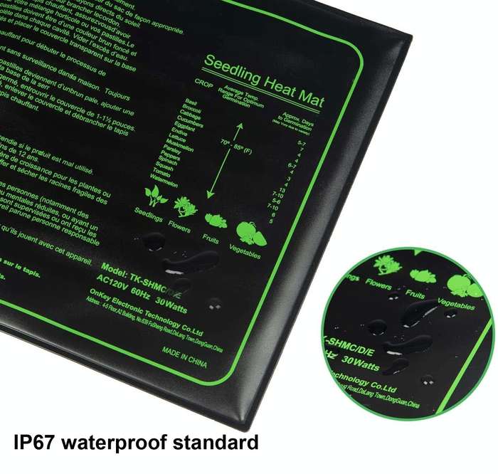 48 x 20in Waterproof Seedling Heating Pad Constant Temperature Heating Pad(UK Plug 240V)