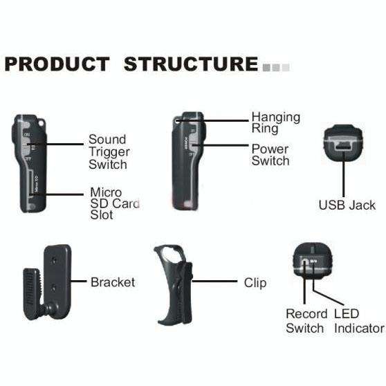 MD80 3 in 1 Mini Digital VIDEO Camera Camcorder POCKET DV with 720*480 pixels, Viewing Angle: 60 ...