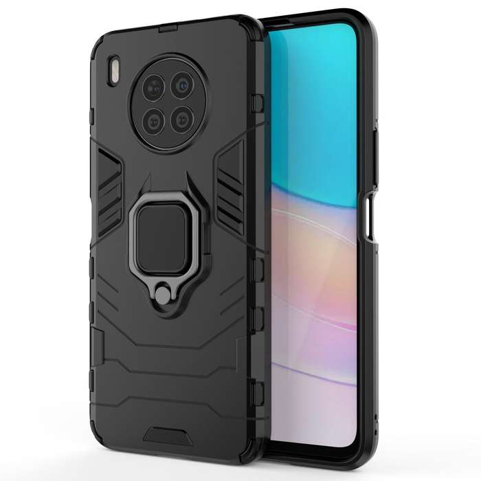 For Huawei nova 8i Foreign Version Shockproof PC + TPU Protective Case with Magnetic Ring Holder(...