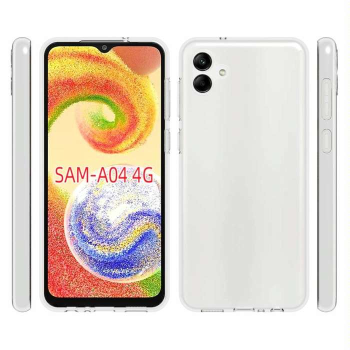 For Samsung Galaxy A04 4G Waterproof Texture TPU Phone Case(Transparent)