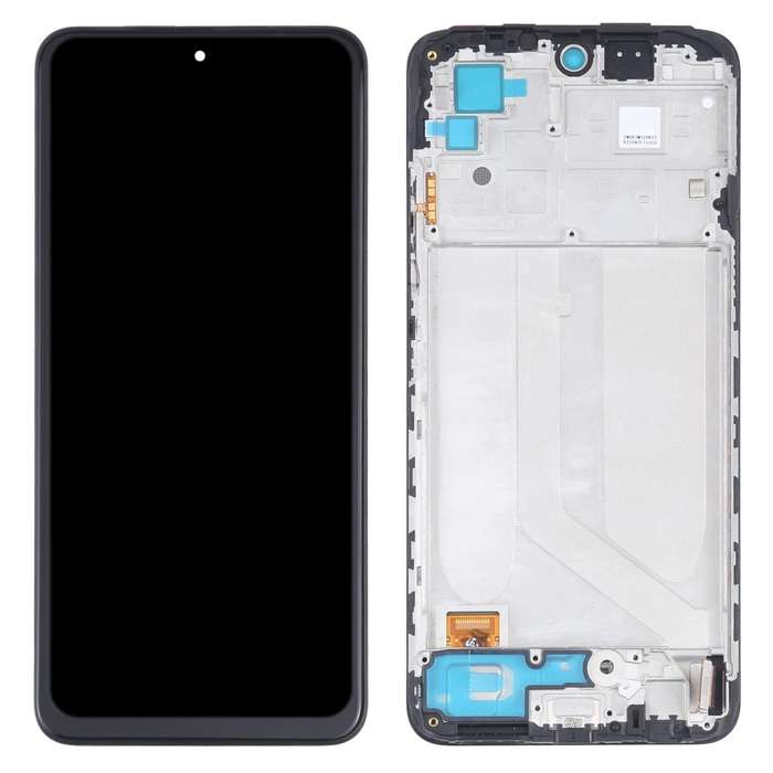 OLED Material LCD Screen and Digitizer Full Assembly With Frame for Xiaomi Redmi Note 10 4G / Red...