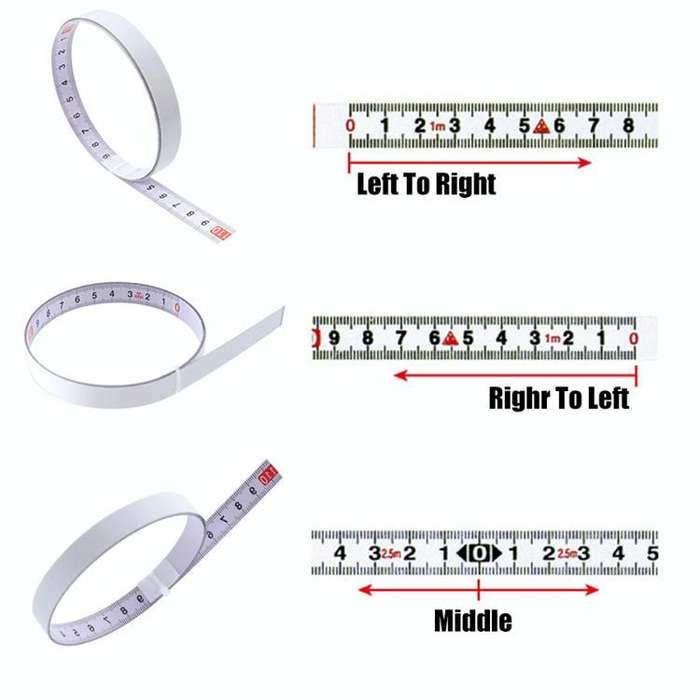 1m Sticky Scale Steel Ruler with Glue Scale Tape Measure Self-adhesive Ruler, Specification:Positive