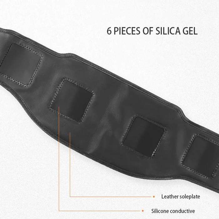 Belly Fat Reduction Massage Belt 20 Massage Levels EMS Abdominal Vibration Belt(White)