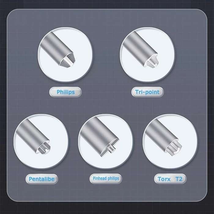 Qianli Super Tactile Grip-Type Precision Silent Dual-Bearing Screwdriver, Series: Type B Tri-point