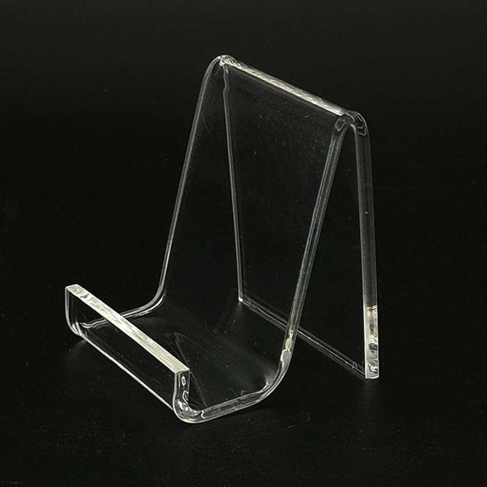 QH-040 10 PCS Acrylic Transparent Mobile Phone Display Stand(Transparent)