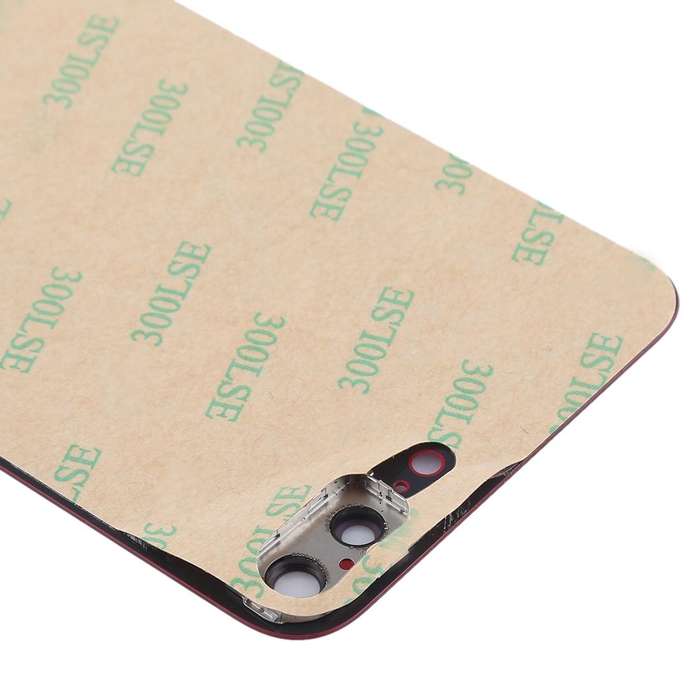 Back Cover with Adhesive for iPhone 8 Plus(Red)