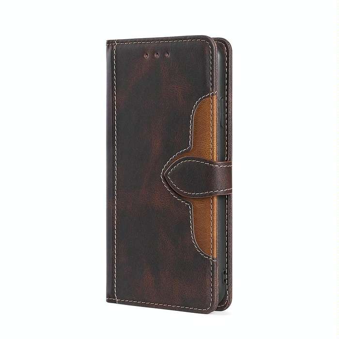 For Samsung Galaxy S10 5G Stitching Skin Feel Magnetic Buckle Horizontal Flip PU Leather Case wit...