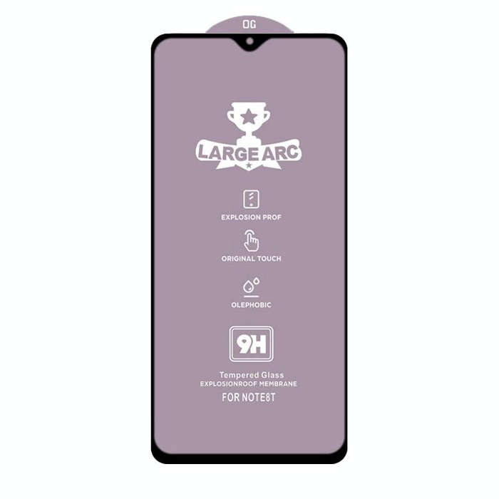 For Xiaomi Redmi 9T 9H HD Large Arc High Alumina Full Screen Tempered Glass Film