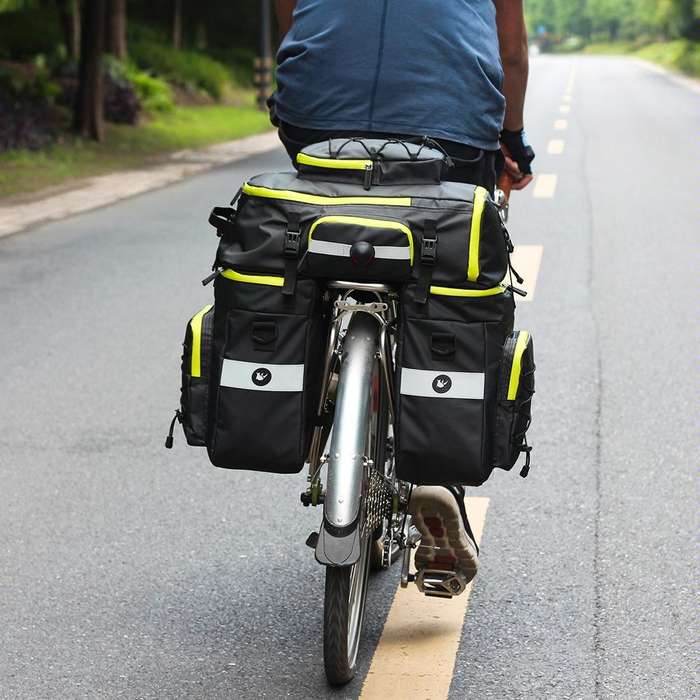 Rhinowalk Three-in-one Multifunctional Bicycle Rear Shelf Pannier Waterproof Long-distance Equipm...