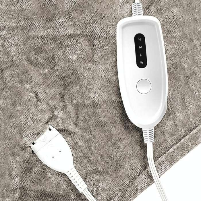 Intelligent Temperature Control Electric Heating Blanket, Size: 70x100cm USB Plug(Brown White)