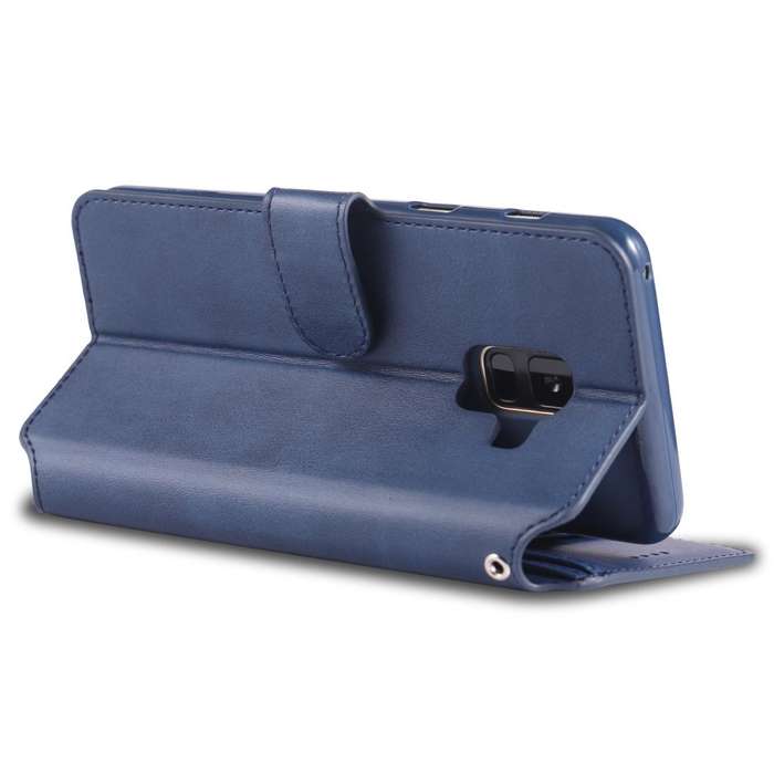 For Galaxy A6 2018 AZNS Calf Texture Magnetic Horizontal Flip PU Leather Case with Holder & Card ...