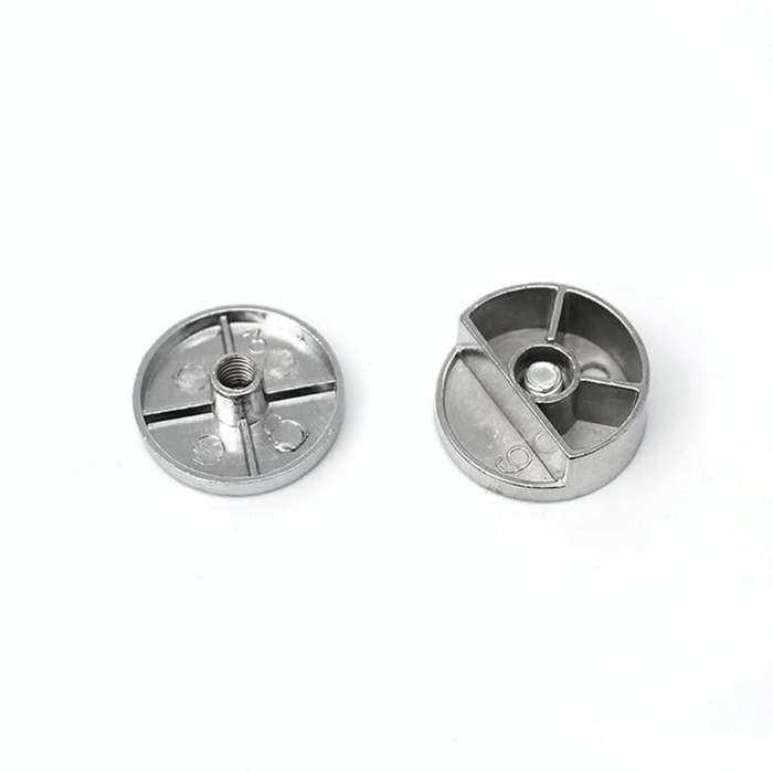 10 PCS Circular Glass Mirror Holder Buckle Fixing Accessories with Screw & Rubber Plug