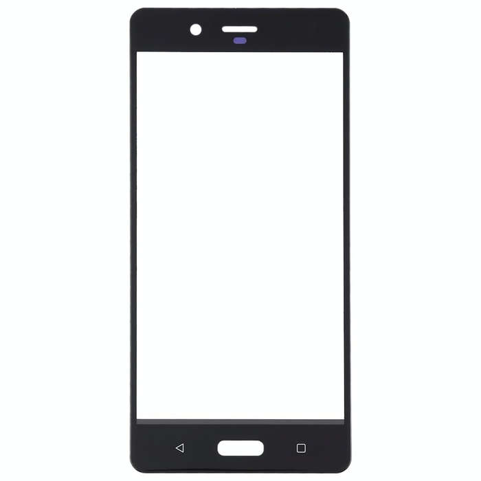 Front Screen Outer Glass Lens for Nokia 8 / N8 TA-1012 TA-1004 TA-1052(Black)