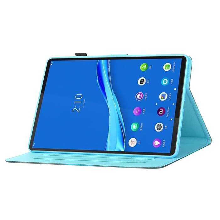 For Lenovo Tab M10 Plus 10.6 3rd Gen 2022 Coloured Drawing Smart Leather Tablet Case(Petal Rain)