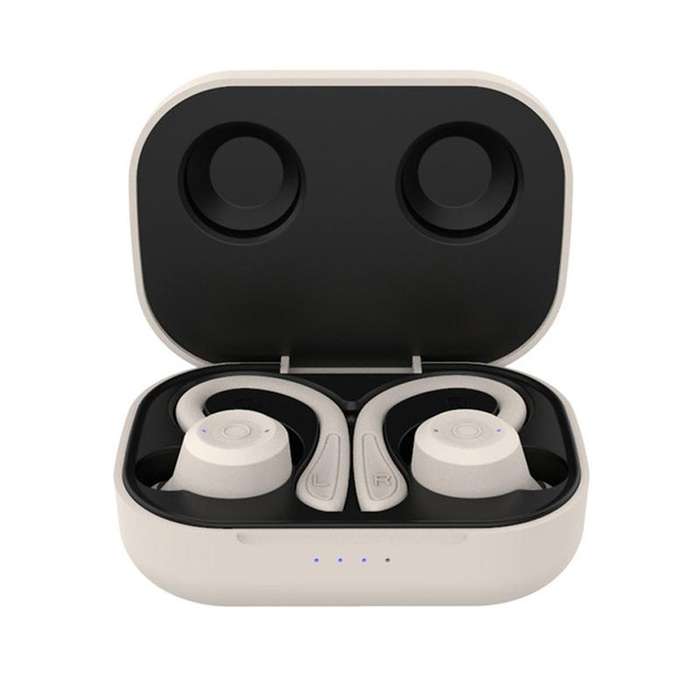 T20 TWS Bluetooth Hooks Wireless Sports Headphones with Charging Box IPX6 Waterproof Noise-cancel...