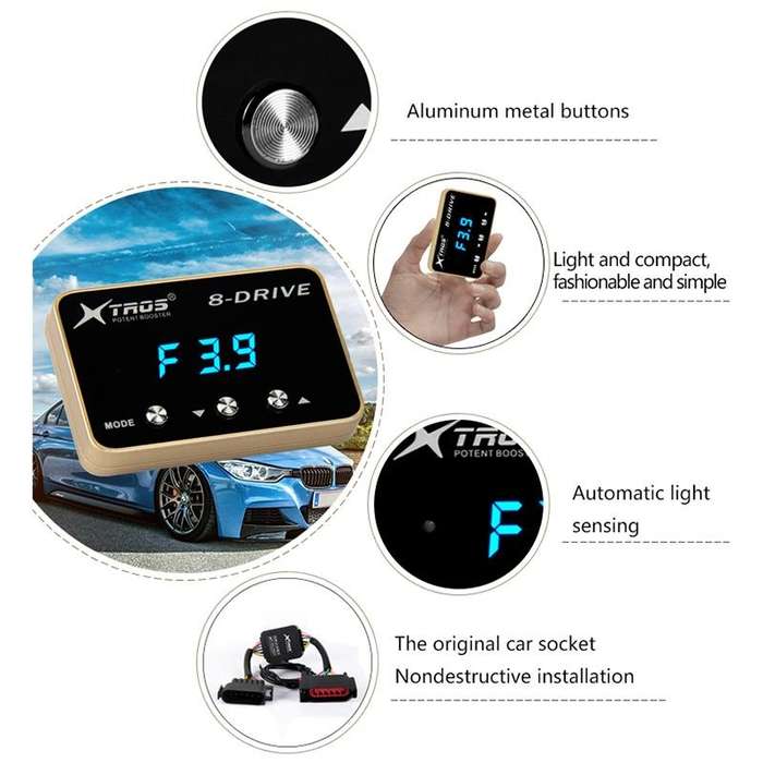 For Nissan Navara D40 TROS 8-Drive Potent Booster Electronic Throttle Controller Speed Booster
