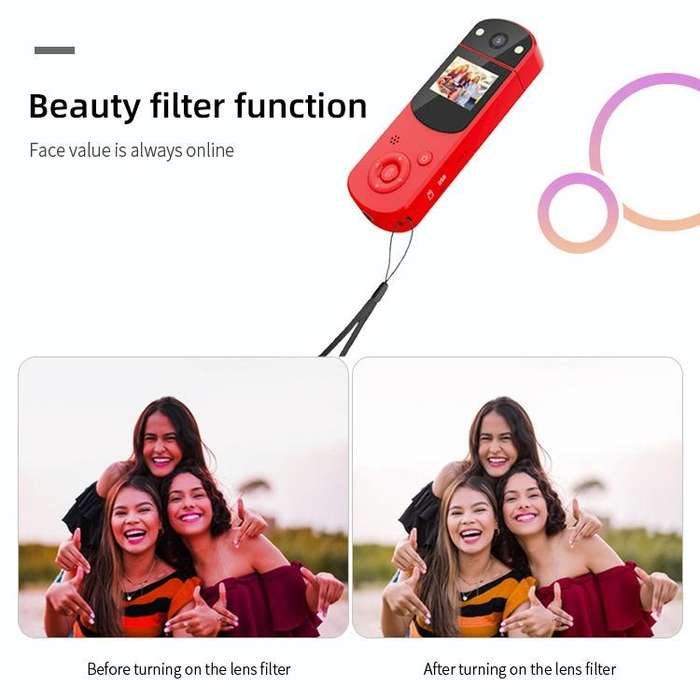 D2 HD 1080P Multi-Function Digital Video Camera Sports DV Camera Live Computer Camera Recorder(Bl...