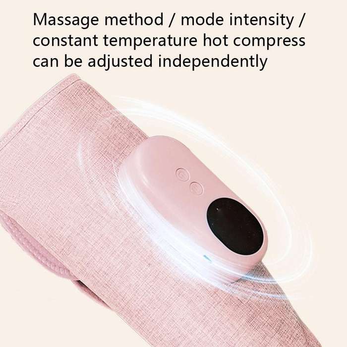 Home Constant Temperature Wireless Leg Massage, Style: Gray Double Hot Compress+Air Pressure