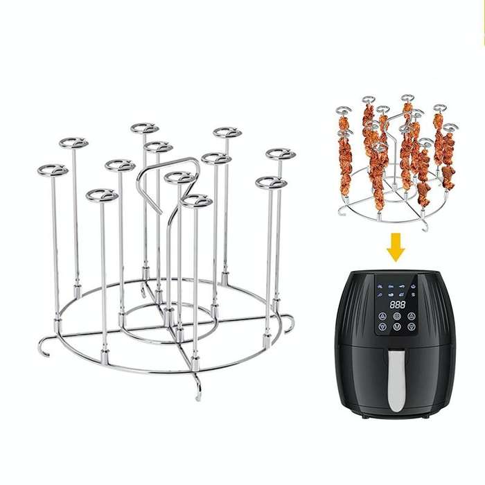 8QT Skewer Stand Grill Dehydrator Rack Air Fryer Accessories
