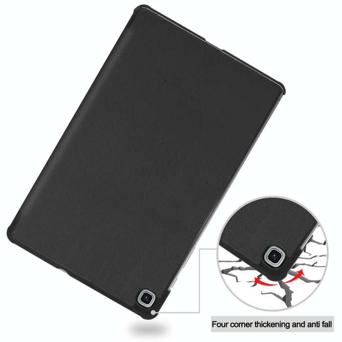 For Galaxy Tab S6 Lite 10.4 inch Custer Pattern Pure Color Horizontal Flip Leather Case with Thre...