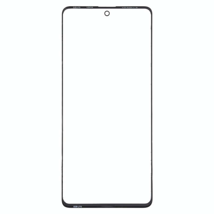 For Samsung Galaxy A71 Front Screen Outer Glass Lens (Black)