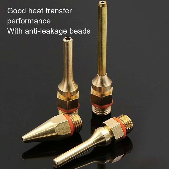 Hot Melt Glue Tool Copper Nozzle Fine Hole Dispensing Head, Size: 2.0x50mm