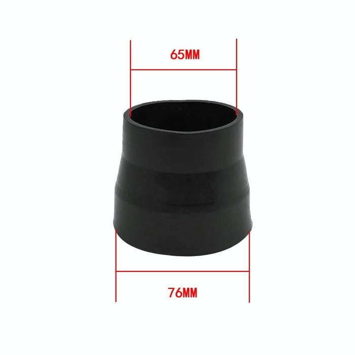 XH-UN081 63mm-76mm Universal Car Air Intake System Air Filter Pipe Tube(Blue)