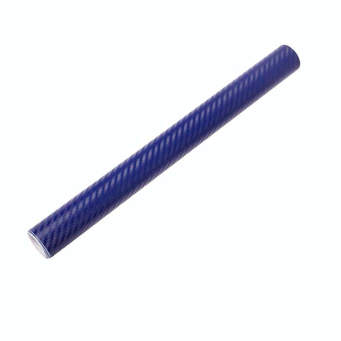 Car Decorative 3D Carbon Fiber PVC Sticker, Size: 152cm x 50cm(Blue)
