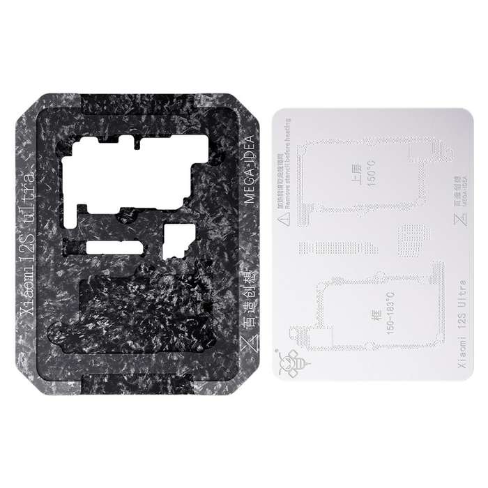 For Xiaomi 12S Ultra Qianli Mega-idea Multi-functional Middle Frame Positioning BGA Reballing Pla...