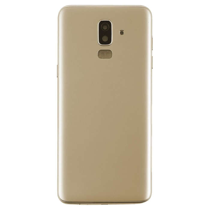 For Galaxy J8 (2018), J810F/DS, J810Y/DS, J810G/DS Back Cover with Side Keys & Camera Lens (Gold)
