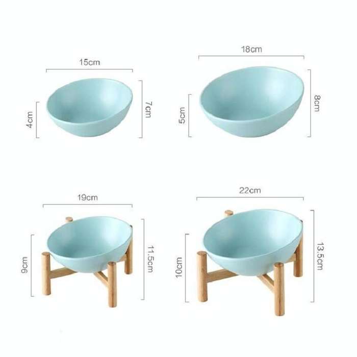 18cm/600ml Cat Dog Food Bowl Pet Ceramic Bowl, Style:Bowl(Orange)
