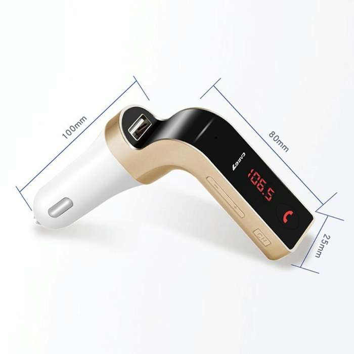 G7 Car Hands-Free Bluetooth FM Player MP3(Black)