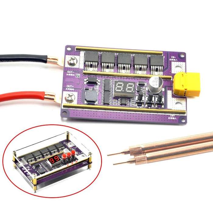 Model Airplane Battery Version 12V Digital Display DIY Battery Spot Welding Machine Pen Control, ...