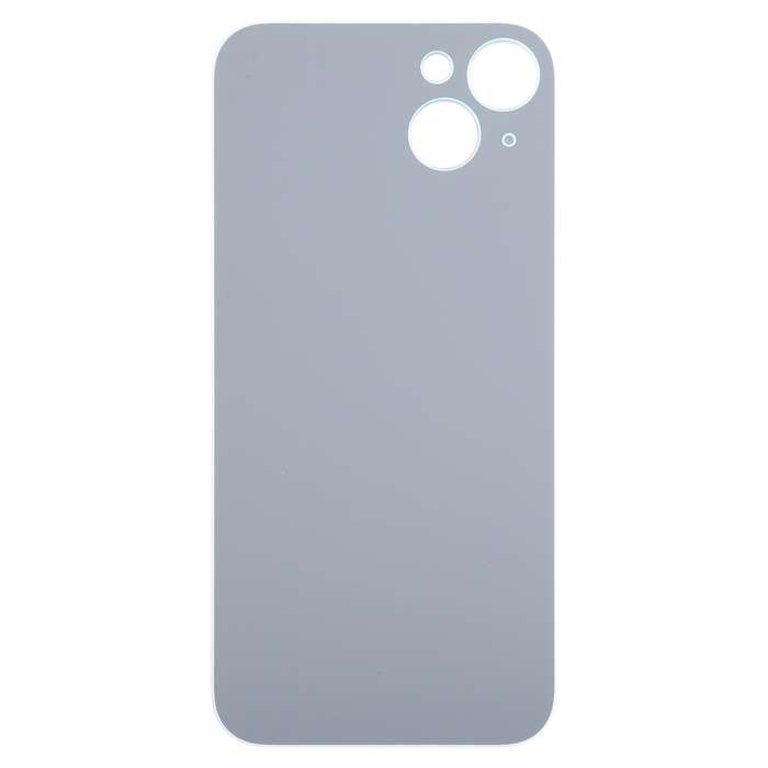 For iPhone 15 Plus Easy Replacement Big Camera Hole Glass Back Battery Cover(Blue)