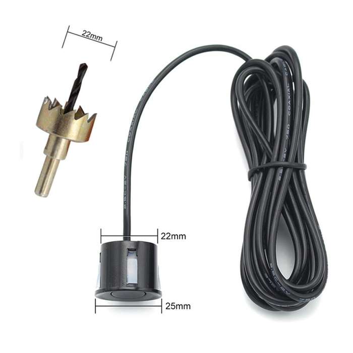 PZ-300-8 Car Parking Reversing Buzzer LED Monitor Parking Alarm Assistance System with 4*7m Front...