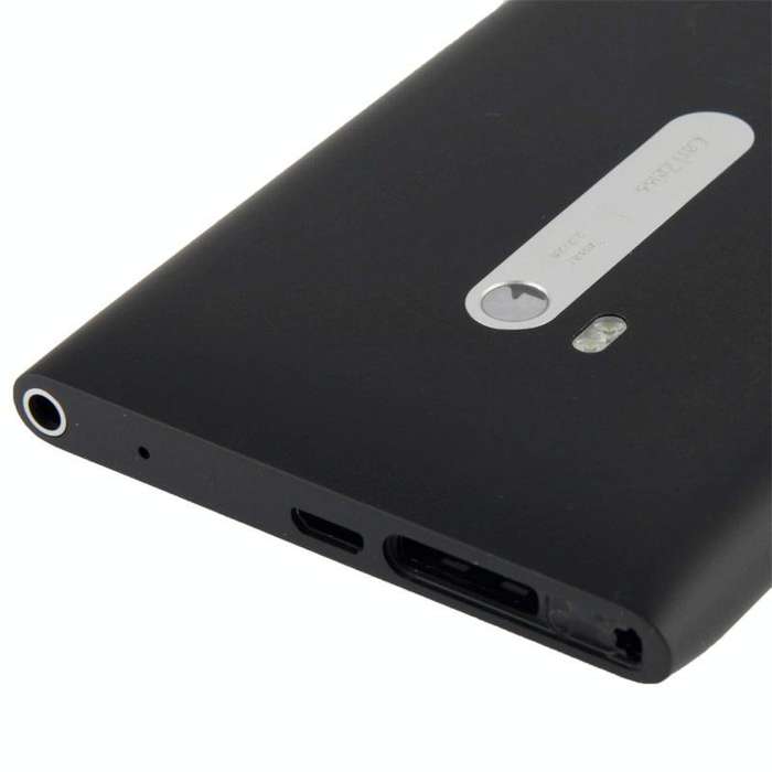 High Quality Housing Battery Back Cover With Side Button Flex Cable for Nokia Lumia 900(Black)