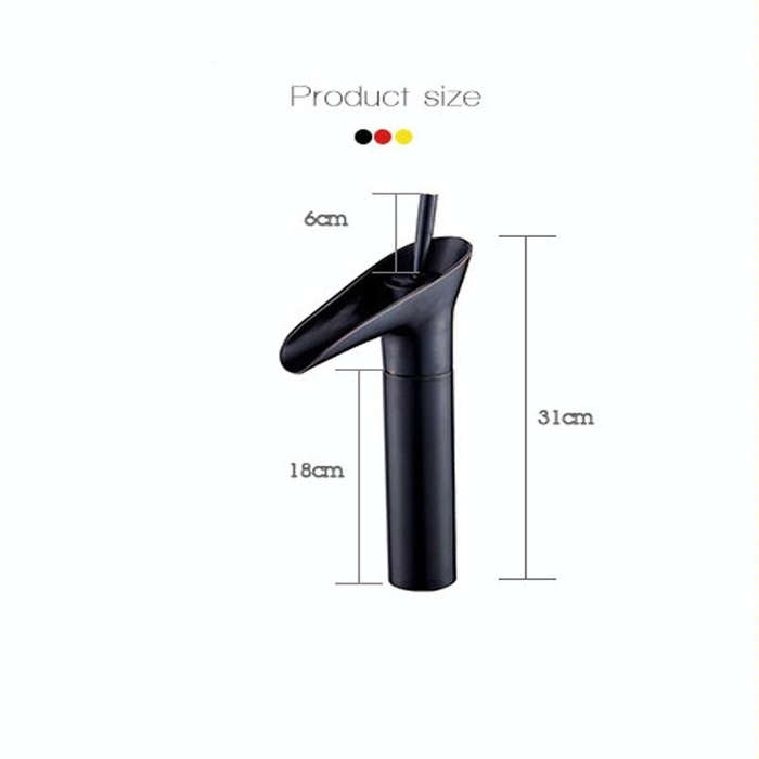 Bathroom Faucet Washbasin Waterfall Hot & Cold Faucet, Specification:84535-1