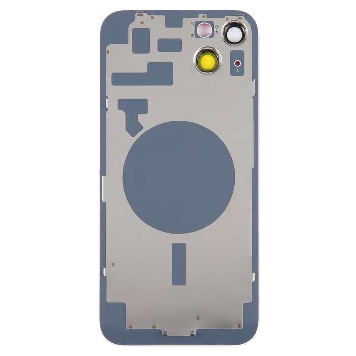Glass Battery Back Cover with Holder for iPhone 14(Red)