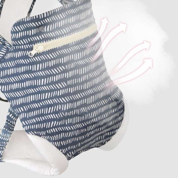 Kangaroo Baby Portable Multifunctional Baby Carrier Front Hold Baby Breathable Carrier(White Stri...