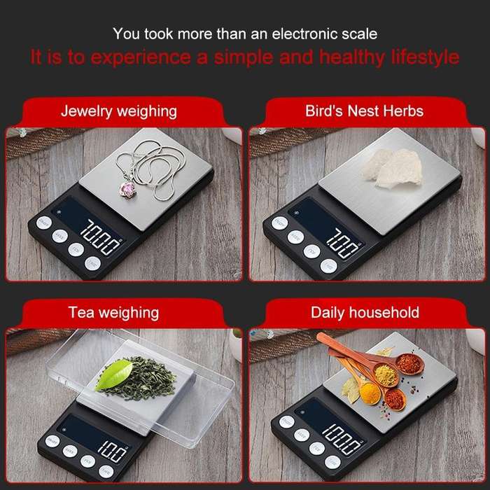 High-Precision Electronic Scale Mini Portable Jewellery Medicine Scale, Style:200g/0.01g