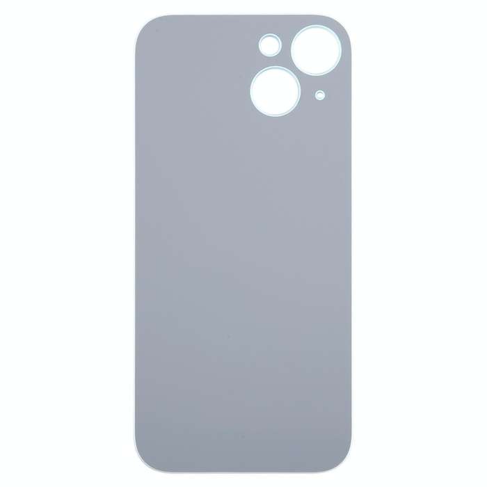 For iPhone 15 Easy Replacement Big Camera Hole Glass Back Battery Cover(Blue)