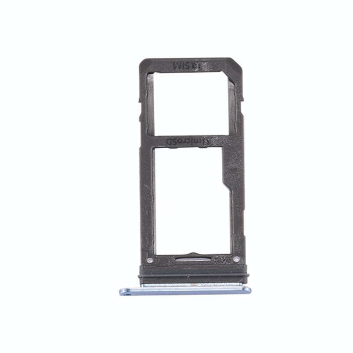 For Galaxy S8 SIM Card Tray + Micro SD Tray (Blue)
