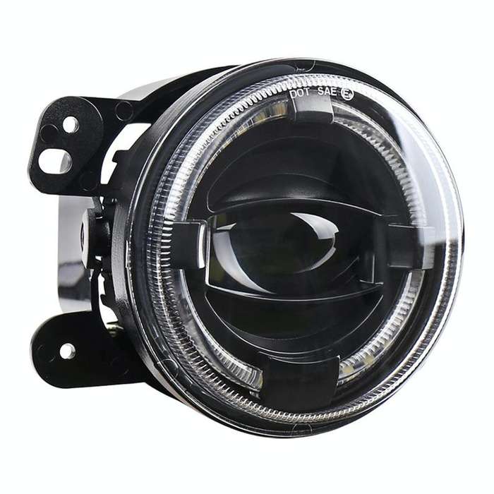 2 PCS 4 inch Car LED Angel Eyes Spotlight Modified Fog Lights for Jeep Wrangler / Dodge / Chrysle...