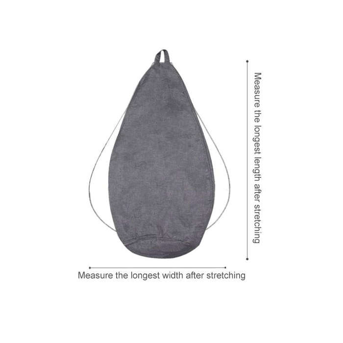 Lazy Sofa Bean Bag Chair Fabric Cover, Size: 90x110cm(Light Khaki)