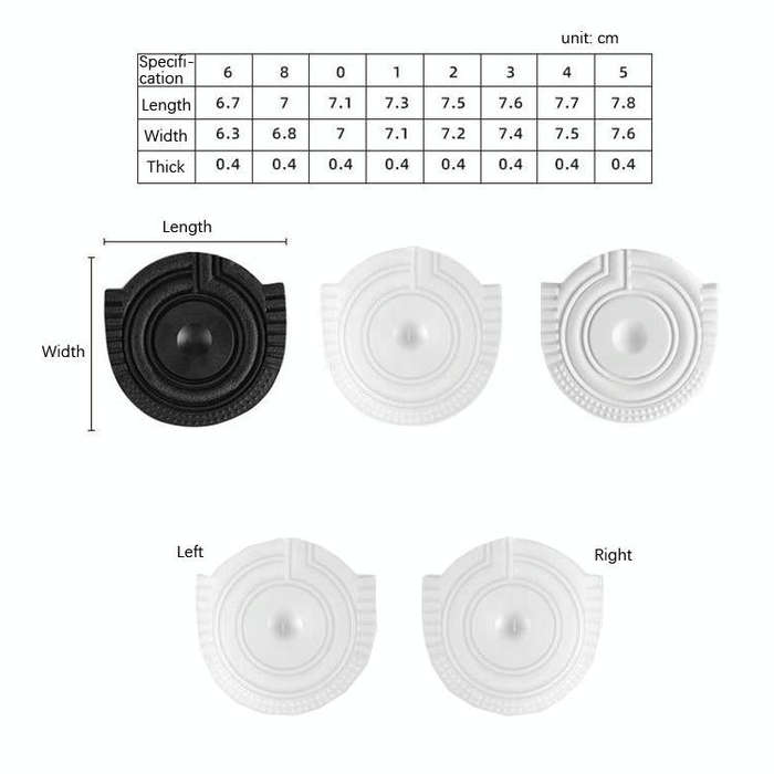 2 Pairs Sole Wear-Resistant Rubber Cuttable Sports Anti-Slip Sticker, Size: No.1 41 Yards(White)
