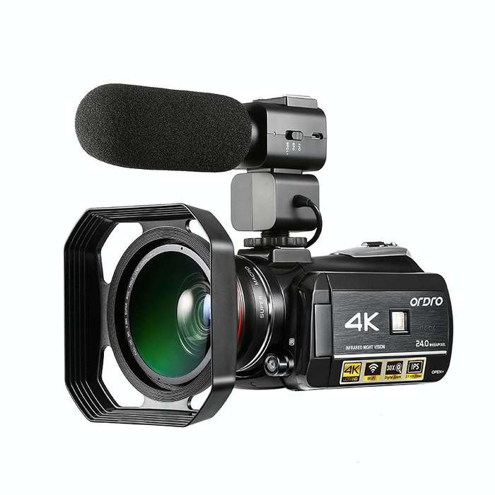 ORDRO AC3 3.1 inch IPS Screen 4K Full HD 13MP Night Vision WiFi Live Camcorder DV Digital Camera,...