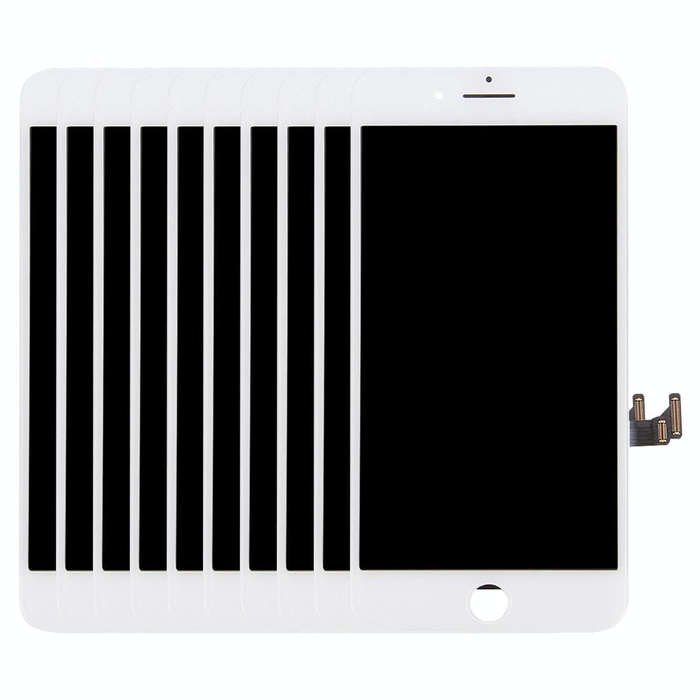 10 PCS TFT LCD Screen for iPhone 7 Plus with Digitizer Full Assembly (White)